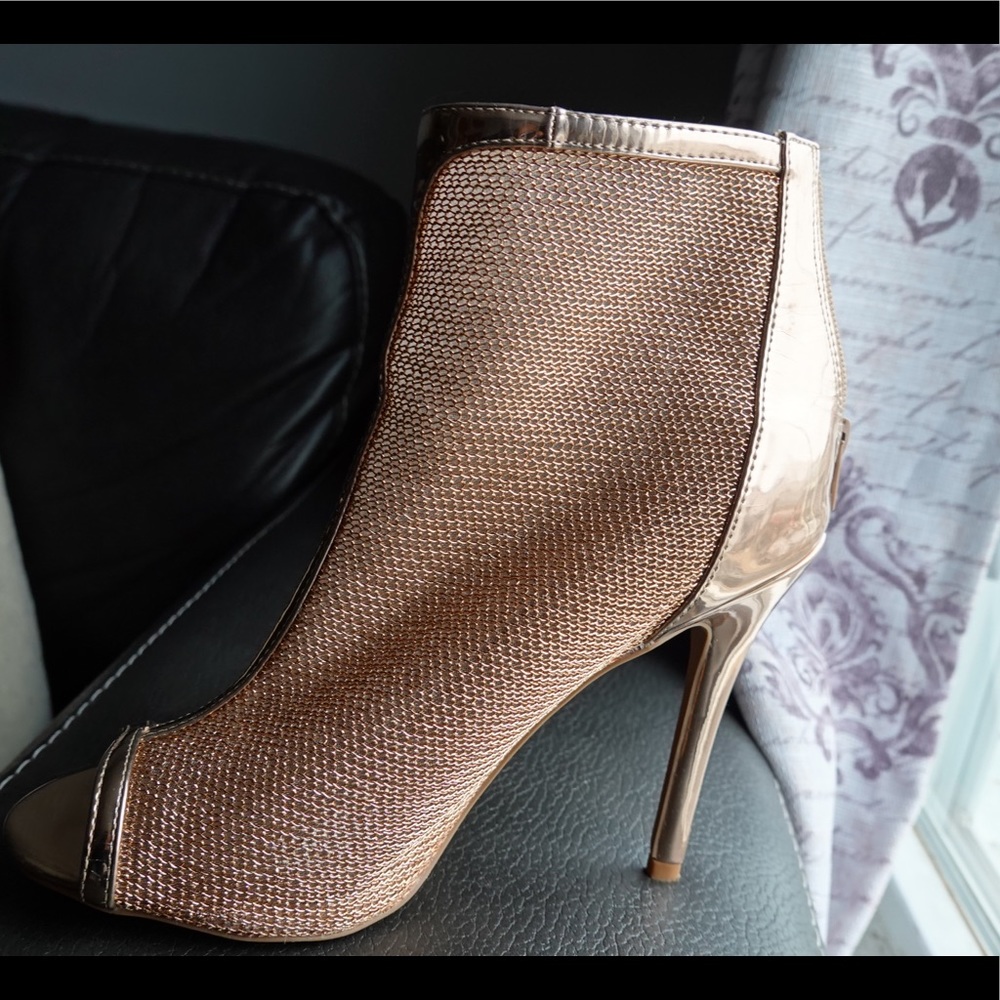 Like New Gold Booties
